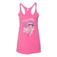 thumbnail image 2 of Wild Bobby Shore Surfer Betty Boop Betty Boop Tri-Blend Racerback Tank Top, Vintage Pink, Large, 2 of 5