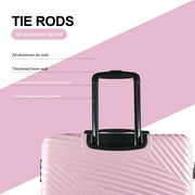 Tripcomp Luggage 3 Piece Set,Suitcase Set with Spinner Wheels Hardside Lightweight Luggage 20in24in28in.(Pink)