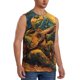 thumbnail image 2 of Balery Starry Night Guitar Turtle Camisetas sin mangas para hombre, absorbe la humedad y protege contra el mal olor.-3X-Large, 2 of 7