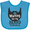 thumbnail image 3 of Inktastic Waiting for My Beard to Grow in Boys Baby Bib, 3 of 4