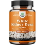 Natures Craft White Kidney Bean Carb Blocker and Energy Support Supplement, 60 Capsules