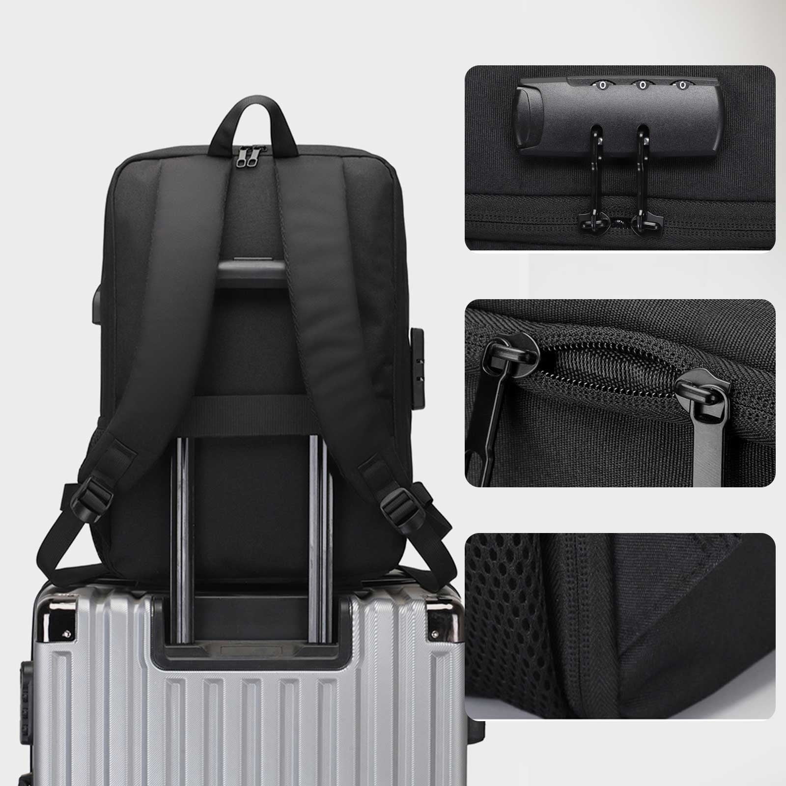 18 Inch Laptop Backpack Slim Durable Business Computer Travel Backpack with  USB Charging Port, Lightweight Casual Daypack for Work Office College Men  Women - Walmart Business Supplies