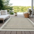 thumbnail image 6 of Addison Rugs Chantille Indoor/Outdoor Transitional Stripes Ivory Washable Rectangle Rug, 10' x 14', 6 of 6