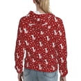 thumbnail image 7 of Wukai Christmas Deer Head Print Womens Hoodies Fleece Sweatshirts Long Sleeve Sweaters Pullover Fall Outfits Winter Clothes-Small, 7 of 7