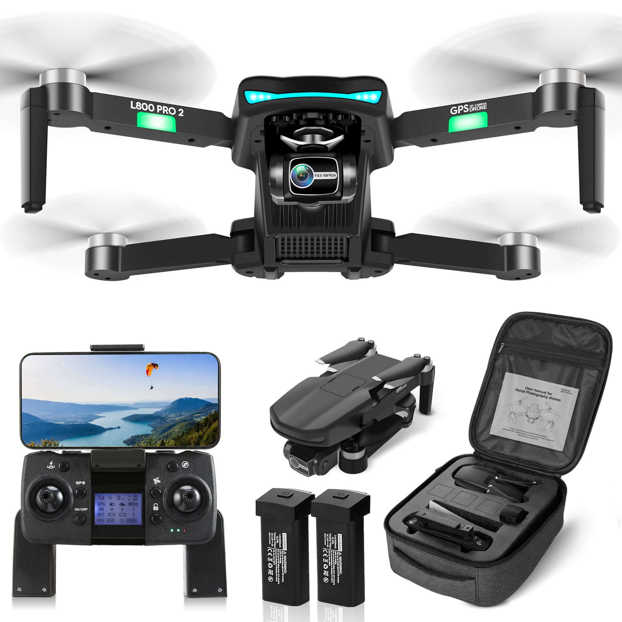 HHD L800 Drone with Camera 4k for Adults,5G WiFi FPV Live Transmission