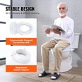 thumbnail image 6 of VEVOR Raised Toilet Seat, 4" Height Raised, 300 lbs Weight Capacity, Universal Toilet Seat Riser, Screw Rod Locking, with Toilet Seat, 6 of 9