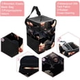 thumbnail image 2 of Bats Foldable Car Trash Can with Lid, Leak-Proof Mini Trash Can, Hanging Storage Bag for Car, 2 of 6
