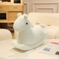 thumbnail image 4 of Colorful Horse Plush Toy 15.7 '' Soft Rocking Horse Stuffed Animal Toy Ridable Pony Pillow for Kids, 4 of 4