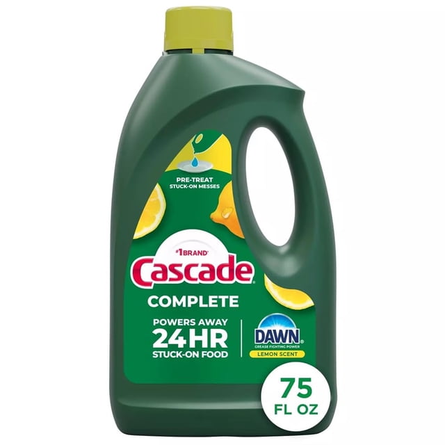 Cascade Detergente para lavavajillas de gel todo en 1 – brisa cítrica – 82 onzas de embalaje puede variar