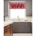 thumbnail image 5 of Happy Valentine''s Day Curtain Valance 54x18in,Romantic Love Kitchen Valances for Windows,Bohemian Rod Pocket Curtain,Hearts Seamless Short Curtains Window Treatment for Bedroom Bathroom Living Room, 5 of 6