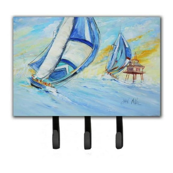 Sailboats And Middle Bay Lighthouse Leash & Key Holder