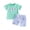 outfit sets-Blue, variant on kpoplk Newborn Baby Boy & Toddler Boys Matching 2Pcs Clothes Set Cartoon Print Short Sleeve T-Shirts and Shorts Summer Gift(Blue,2-3 Y)