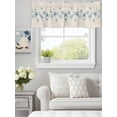 thumbnail image 6 of Curtain Valance for Windows, Blue Green Sea Starfish Kitchen Valances Rod Pocket Short Curtains, Marine Life on Retro Linen Window Valance for Bedroom Bathroom Living room 42x12in, 6 of 9