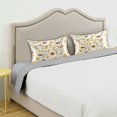 thumbnail image 3 of Yayeee Pillowcase Standard Size Set of 2 Satin Wrinkle Resistant Envelope Pillow Case, Beige Birds Floral, 3 of 8