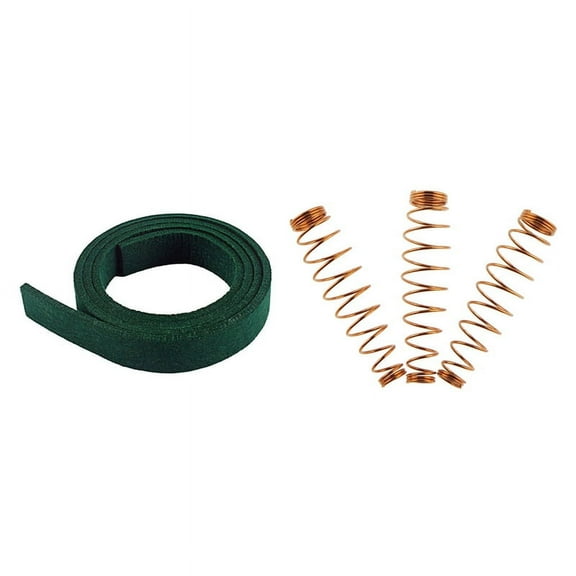 90Pcs Copper Golden Jack Springs Repair Part for Upright Piano & 1 Pcs Green Piano Spring Rail Felt