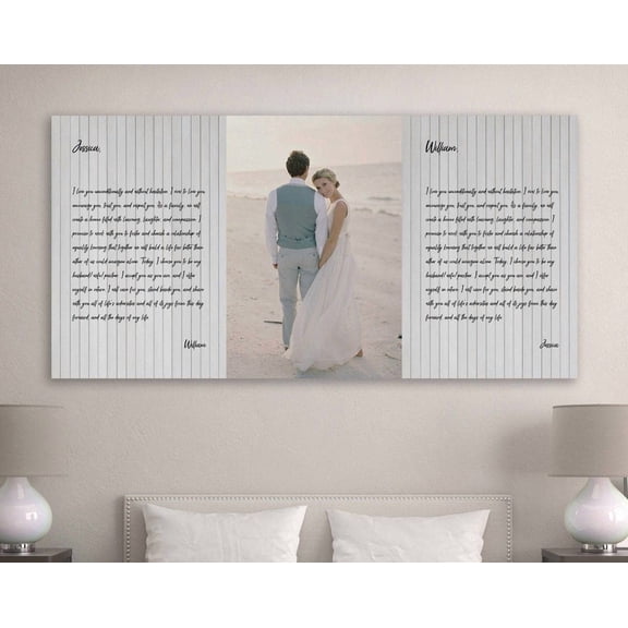 Kna Prints - 1 Pc Poster Wedding Vows, Wedding Picture, Wedding Anniversary Art, UNFRAMED-8x12