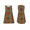 thumbnail image 7 of Gaeub African Tribal Style Print Women's Sleeveless Dresses,Beach Casual Tank Loose Sundress,A Line Beach Dresses with Pockets,Womens Summer Maxi Dress, 7 of 7