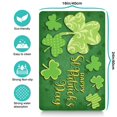 thumbnail image 5 of Dog Food Mat, Dog Mat for Food and Water, Pet Dog Cat Bowl Mat, Non-Slip Super Absorbent Cat Feeding Mat with Shamrock Leaf Irish,16inx24in, 5 of 7