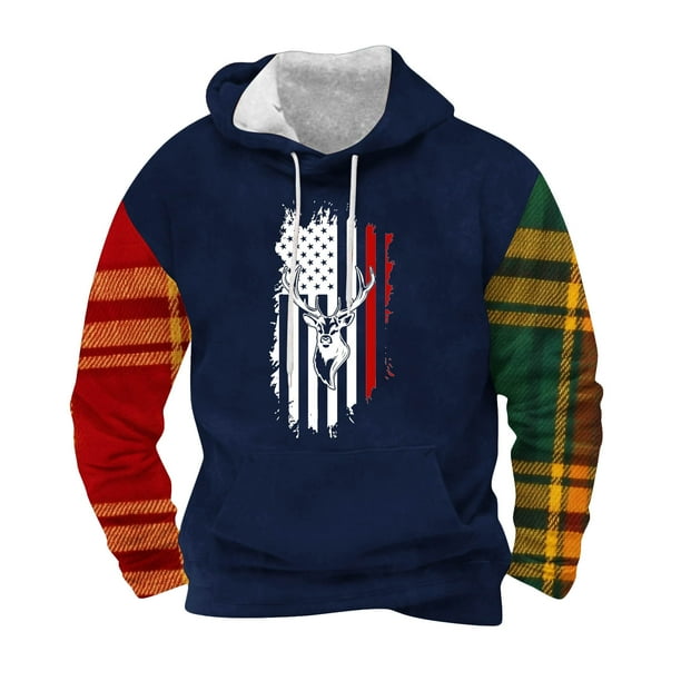 Sudaderas con capucha para hombre, moda, bolsillos, manga larga, estampado, sudaderas con capucha, blusa para hombre, blusa de poliéster