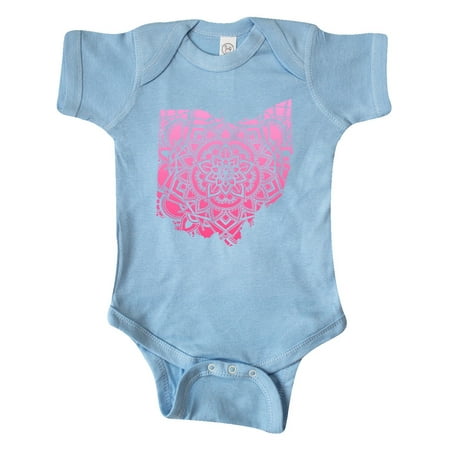 

Inktastic Ohio Silhouette Mandala Gift Baby Boy or Baby Girl Bodysuit