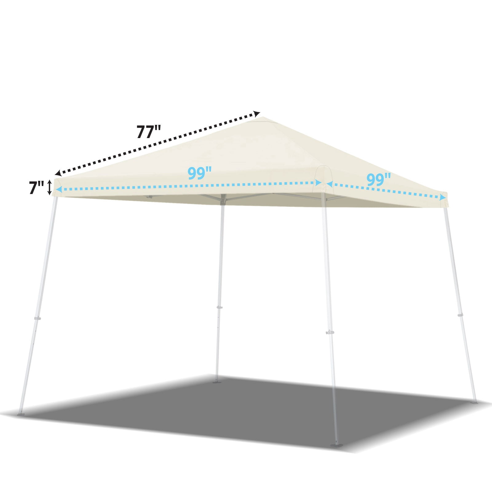 ALUVIERA Canopy Cover for Pop UP Tent Slant Leg Frame(ECRU)