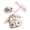 A#3, variant on SLYNSHome Rainbow Goose Outfit With Crown And Pearl Necklace For Mini Figurine, Colorful Tulle Skirt With Heart Pendant For Tabletop Desk Shelf Decor