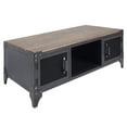 thumbnail image 2 of Furniture of America Edam Industrial Metal Storage Coffee Table in Sand Black, 2 of 7