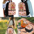 thumbnail image 2 of Yuyamidu Capybara Kids Backpack Set 3 in 1, 17 Inch School Backpack with Lunch Bag and Pencil Case, Large Capacity Bookbag for Boys Girls, Elementary Middle School, 2 of 7