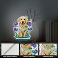 thumbnail image 5 of 5D DIY Diamond Painting LED Light Kit Floral and Puppy Personalised Decorative Night Light Suitable for Home Decor and Gift Ideas, 5 of 7