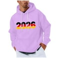 thumbnail image 2 of Handshe Men's Hoodie, Casual Fashion Printed Pullover Long Sleeve with Drawstring Hood for Casual Wear and Daily Use, 2 of 5