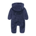 thumbnail image 6 of Newborn Baby Bear Outfit Suit Girls Boys Fleece Jumpsuit Romper Hooded Winter Snowsuit Clothes, 6 of 6