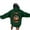 Dark Green, variant on Ladies Casual Sweatshirt Zippe Hoodie Wolf Sweatshirt Hoodie Women Lady Womens Hoodies Women's With Back Print Oversized Pullover Casual Loose Fit Drop Shoulder Long Pink XL