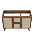 thumbnail image 6 of Modway 48" Wood Single or Double Sink Comp Bathroom Vanity Cabinet in Walnut, 6 of 12