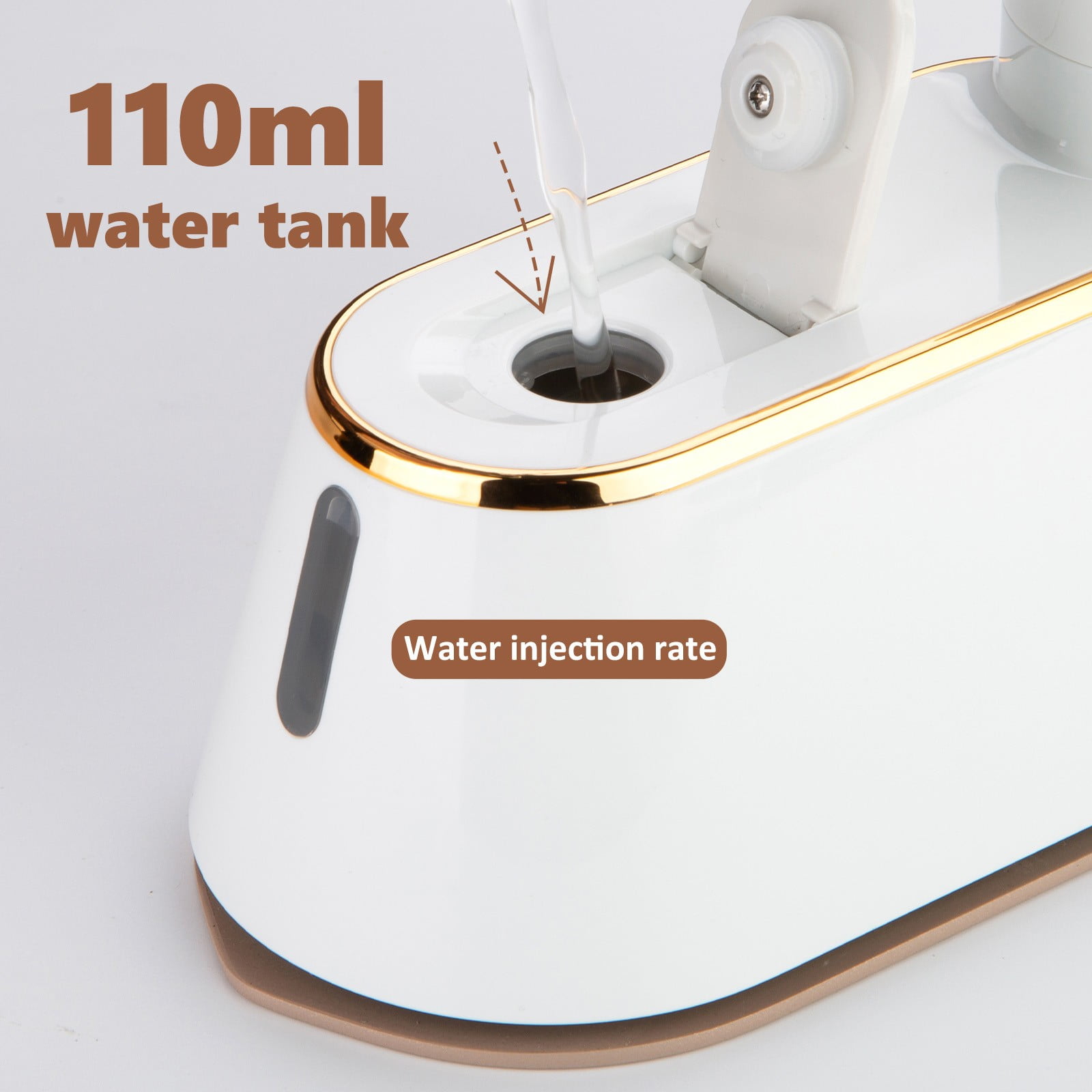 Gnmfd Digital Display Steam Handheld Iron 3 Speed Foldable Travel Steamer, Portable Wrinkle Remover Garment Iron for Clothes Home Dorm Apartment
