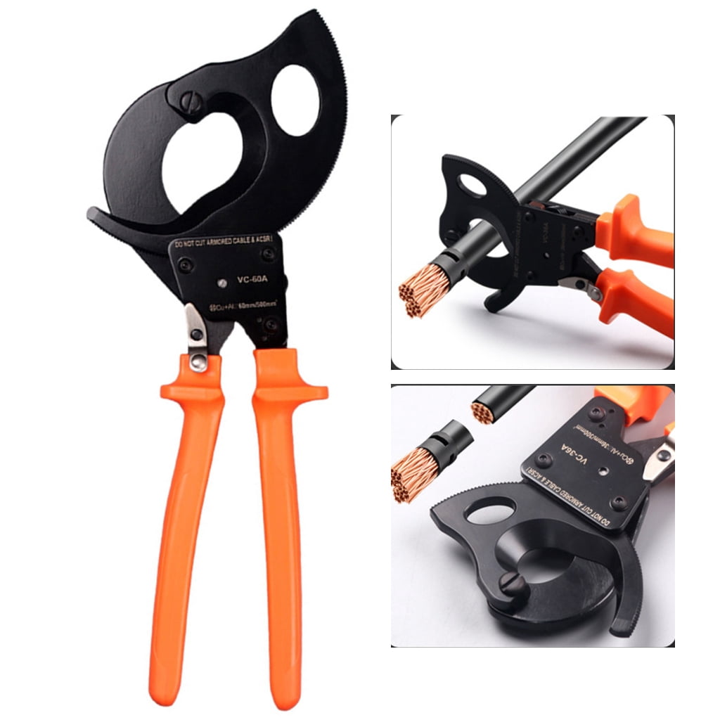 MOMOJIA Convenient Ratcheting Cable Cutter Easy to Use Cutting Tool Suitable for Different Wire Up to 250mm²/300mm²/500mm²