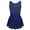 Navy Blue, variant on YONGHS Kids Girls Rhinestone Ballet Dance Leotard Figure Ice Skating Tutu Dress 6-16 Violet 12