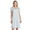 Embroidered/Blue, variant on Casual Nights Women's Flowery Short Sleeve Nightgown