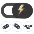 thumbnail image 1 of FONDOTIN 3Pcs Laptop Webcam Cover Black Protective Camera Cover for Privacy Anti Hacking Use, 1 of 6