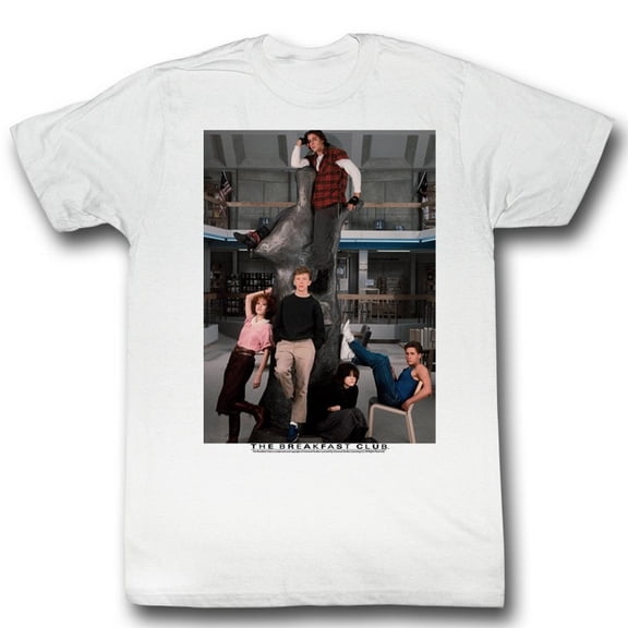 Breakfast Club Movies Liberry Adult Short Sleeve T Shirt