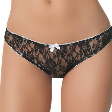 

Rovga Women Lace Panty Black Lingerie Thongs Briefs 1 Pcs Lingerie For Women