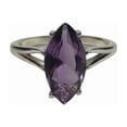 thumbnail image 2 of Natural Amethyst Ring, AAA Amethyst Gemstone Ring, February Birthstone, Designer Ring, Womens Ring, Gold Micron, 925 Sterling Silver, promise Ring, Dainty Minimal Stacking jewelry, Birthday Gift Ring, 2 of 5