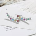 thumbnail image 5 of 7PCS Crystal Climber Earrings - Cubic Zirconia Ear Cuffs, Sparkling Jewelry for Women, 5 of 7