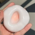 thumbnail image 4 of Silicone Sensory Squeeze, Squeeze Stress Toys, 3 in Diameter, Peach Outer White, Relaxation Toys, Office Desk Use, 1 Pc, 4 of 8