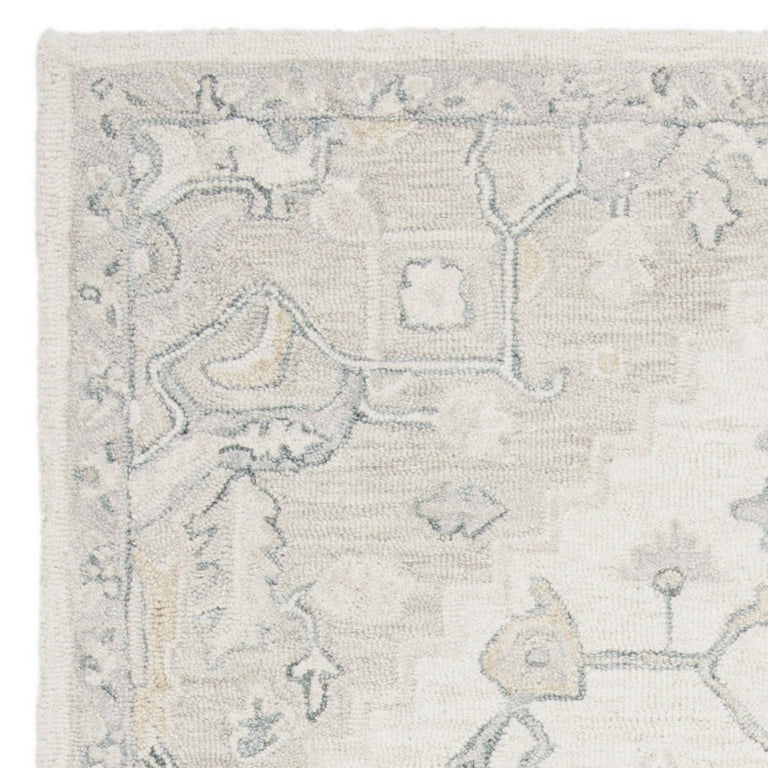 Abysse Caress Ivory Square Rug