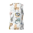 thumbnail image 3 of Easygdp Cute Colorful Animal Men's Mesh Basketball Jersey Quick Drying Sleeveless Shirts Fitted Muscle Tank Tops Sport Round Neck T-Shirt - 3X-Large, 3 of 9