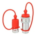 thumbnail image 2 of Hydraulic Quick Coupler, Easy To Install Hardened Steel High Durability Hydraulic Coupler 24GPM 3600PSI  for Construction Logging, 2 of 7