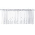 thumbnail image 2 of serony Lace Cafe Kitchen Ruffle Window Drape Valance Semi Transparent Voile Curtains Window Treatment, 2 of 5