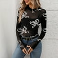 thumbnail image 6 of JIUWEN Women's Basic Long Sleeves Mesh Sheer Tops-White-L,Sheer Tops for Women,Long Sleeve Mesh Tops for Women, 6 of 6