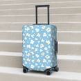 thumbnail image 3 of Wukai Blue Popcorn Elastic Luggage Cover: Personalized Protection for Your Suitcase - Fits 19~29-inch, Washable & Durable Travel Companion-Large, 3 of 8