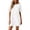White, variant on YuXingFu Womens Cotton Dresses for Summer Mini Crew Neck Plus Size Womens Dress Short Sleeve Solid Color Casual Summer White S